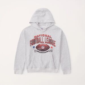 NFL Gray Hoodie with Red and Black Details BY ABERCROMBIE KIDS